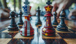 © Анна Терелюк - Chess game. The concept of political game