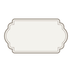 label vintage frame.