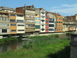 Girona, Spain - July 8, 2023: Views of the old medieval city.