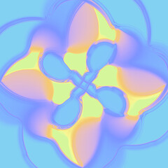Poster - 3d rendering digital illustration of an abstract organic shape in a surreal or surrealistic style