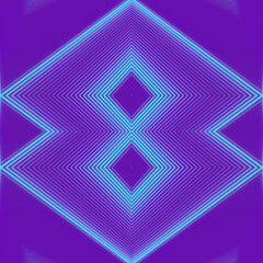Poster - 3d rendering digital illustration of abstract symmetrical geometric pattern