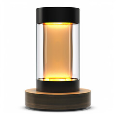 Poster - modern table lamp with glowing light