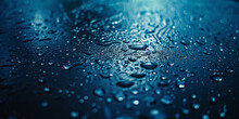 Wet Surface With Water Droplets On It