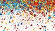 © Mark - The 3D confetti party set is a photorealistic modern illustration. The perfect backdrop for party illustrations, celebrations, gifts, invitations, etc.