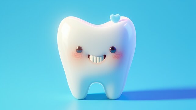 A cartoon rendering of a tooth