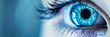 close-up of a blue eye