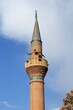 The minaret of Piri Mehmet Pasha Mosque. The mosque was built in the 16th century during the Ottoman period.