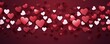maroon hearts pattern scattered across the surface, creating an adorable and festive background for Valentine's Day