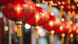 decorative lamps in the chinese new year festival
