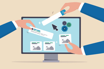 build website with template customization, seo optimization for search result, develop app or wirefr