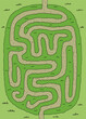Garden maze bush graphic color sketch top aerial view vertical illustration vector 