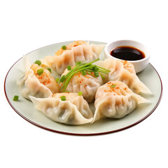 Wall Mural - Tasty And Delicious Shrimp Dumplings Isolated On White Backgorund