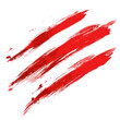 three red slash marks or slash stripes isolated on transparent background PNG