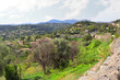 Panorama from french village Saint-Paul-de-Vence, France