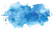 Blue watercolor splotch Hand drawn style vector design