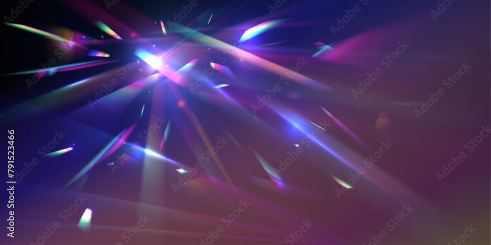 Holographic falling confetti glitters isolated on transparent ...