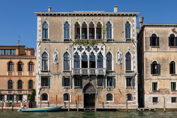 Wall Mural -  Loredan dell'Ambasciatore palace  at Grand canal in the Dorsoduro district of Venice, Italy.