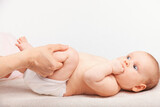 Fototapeta  - Infant Leg Development Exercise
