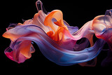 Fototapeta  - Multi-colored smudges and splashes of paint, rainbow