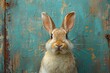 Whimsical Vintage Rabbit Oil Painting Generative AI
