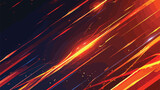Fototapeta  - Fire red plazma motion neon lines sparkle light eff