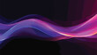 Gradient violet neon color wave abstract light effe