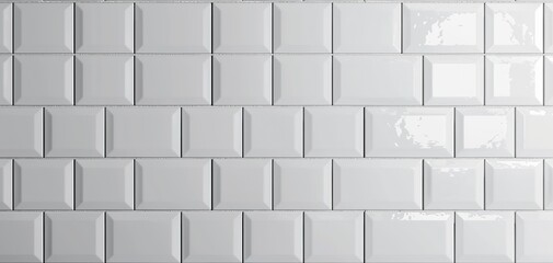 symmetrical White light brick subway tiles ceramic wall texture wide tile background banner panorama --ar 19:9 Job ID: dfa391aa-b0e4-4298-9daa-6bc66eef38e0