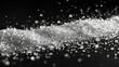 Pristine White Sugar Crystals Scattered Artfully Generative AI