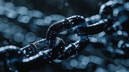 Blockchain concept. Generative AI