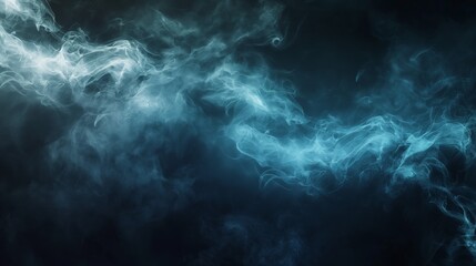 Wall Mural - smoke on black