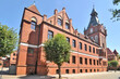 Neo-gothic town hall in Lębork, Poland