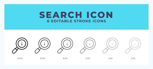 Search line icon vector illustration in trendy style.