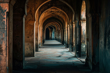 Canvas Print - Secret passage in a palace