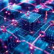 A quantum blockchain operation in progress