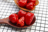 Fototapeta Mapy - Peppadew Peppers, Sweet and piquant pickled South African peppers