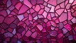 Top View of an abstract fuchsia Glass Mosaic Texture. Artistic Background