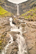 Fossurin í Fossá  one of the highest waterfalls in the Faroe Islands Streymoy