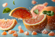 Grapefruit Slices, Fresh and Juicy Fruit for Snacking