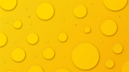 Wall Mural - A yellow background with circles and lines. The circles are of different sizes and are scattered across the background. The circles create a sense of movement. yellow graphic pattern background