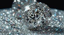 Luxury Diamond Texture Background. Shiny Silver Crystals, Diamond Jewelry Background