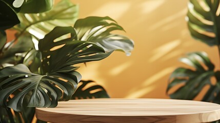 Wall Mural - a table with a plant on it