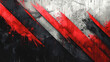 Abstract grunge pattern, fashionable design in red, black and grey.