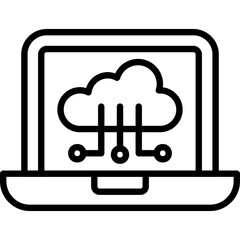 Wall Mural - Cloud Technology Icon