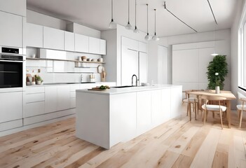 Poster - modern kitchen in house