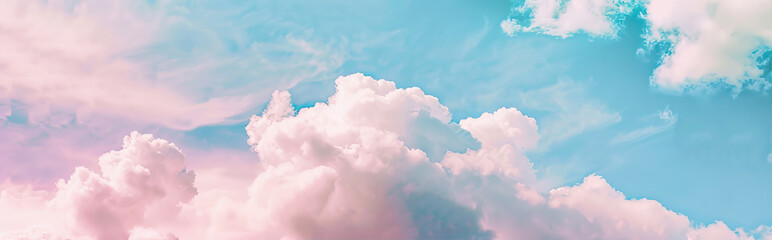 Wall Mural - Pink clouds in the sky
