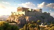 Illustration of the Acropolis of Athens: 8K Photorealistic Image


