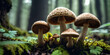 Mushrooms Growing In The Forest 4K Wallpaper