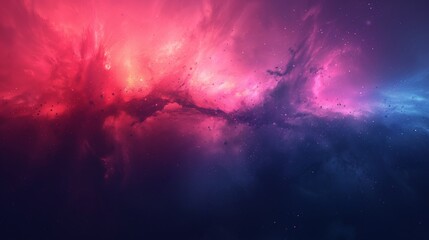 Wall Mural - Vivid Cosmic Dust Cloud in Pink and Blue Hues.