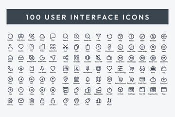 Standard User Interface Icons