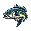 Bass Fish Vector Illustration